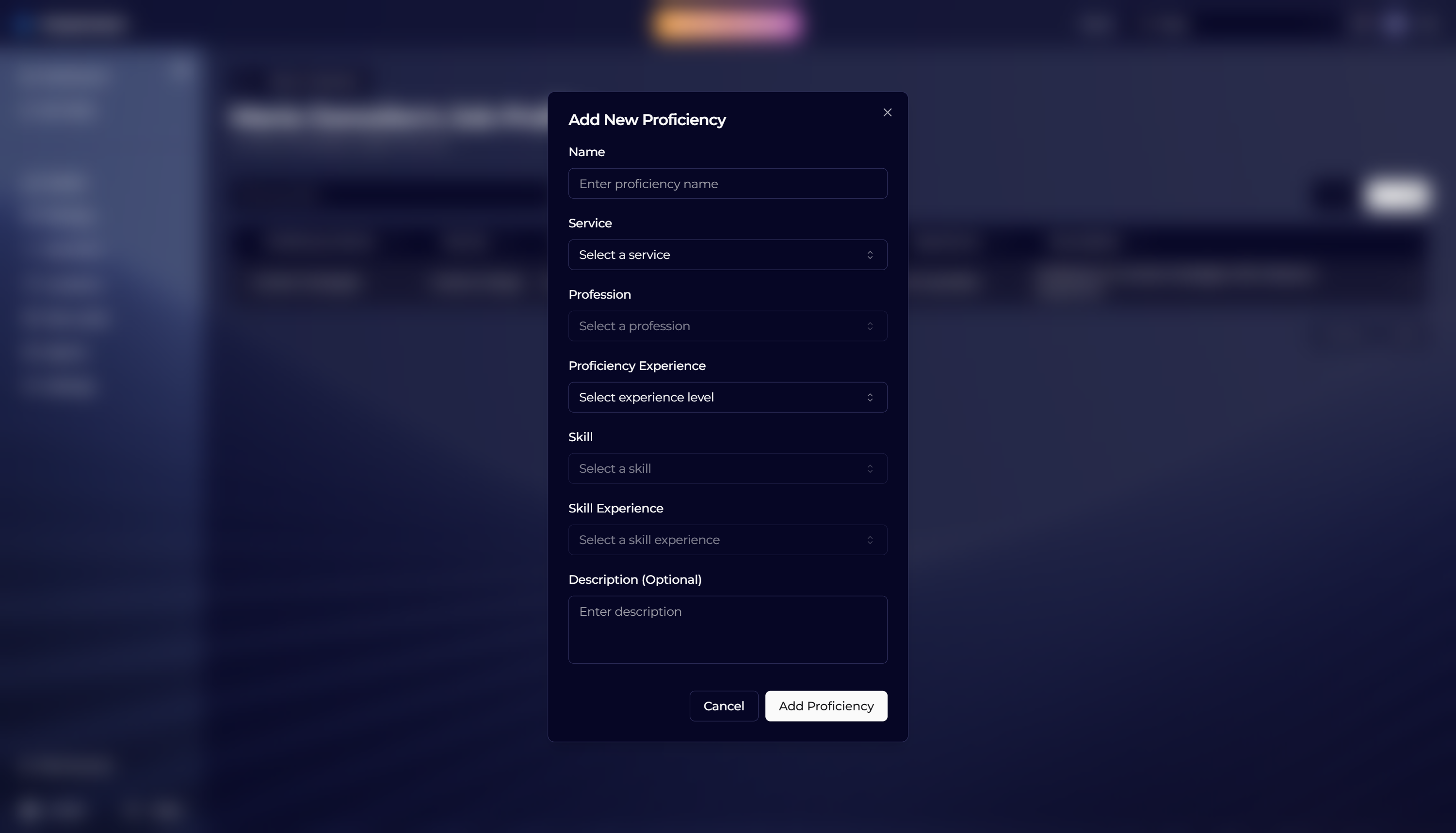 Add job profile in Kriyastream admin
